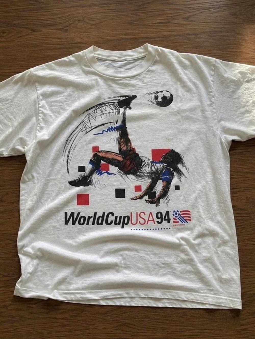 World Cup USA white cotton t-shirt